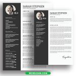 Resume Template Free Download Psd