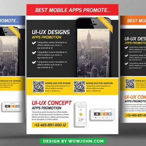 Mobile App Flyer Psd Free Download