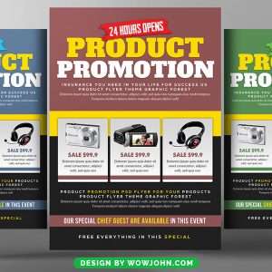 Free Product Promotion Flyer Template Psd