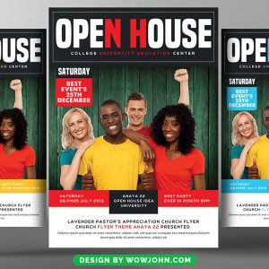 Free Open House Flyer Template PSD