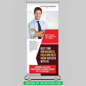 Free Bank Roll Up Banner Psd Template