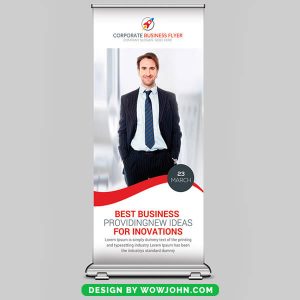 Free Hotel Roll Up Banner Psd Template