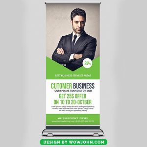 Free Law Firm Roll Up Banner Psd Template