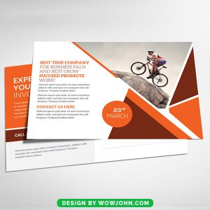 Free Investment Management Postcard Psd Template