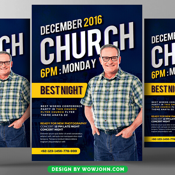 Free Church Youth Group Flyer Template