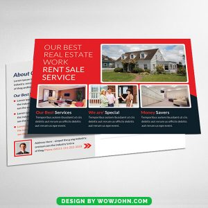 Free Real Estate Renters Postcard Psd Template