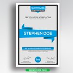Certificate Psd Template Free Download