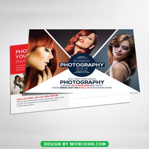 Free Photography Postcard Psd Template