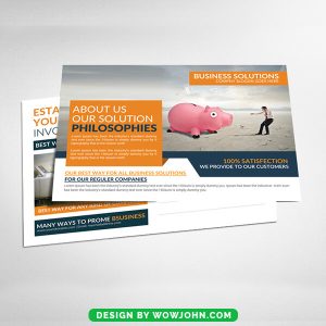 Free Agriculture Postcard Psd Template