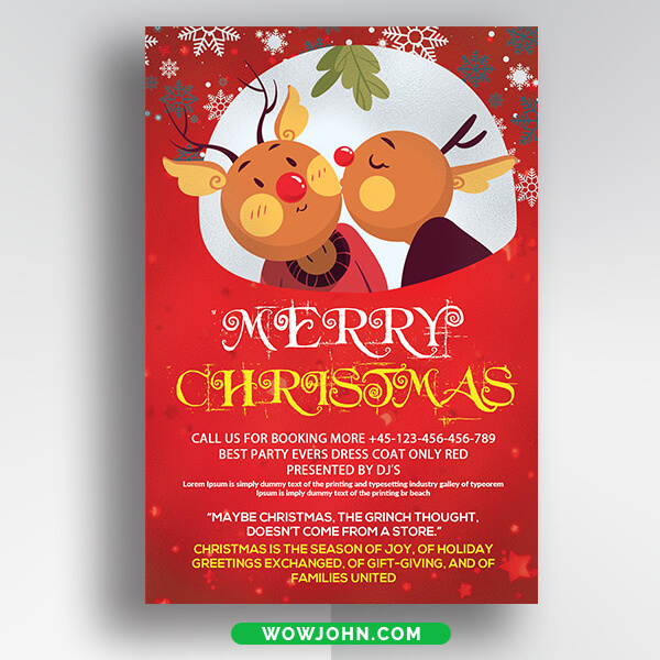 Free Christmas Greeting Card Psd Template