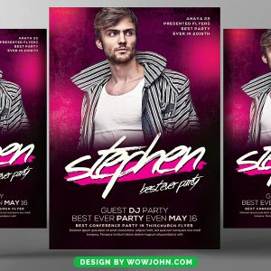 Free Urban Hip Hop Party Flyer Psd Template
