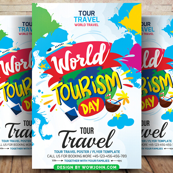 Free Tourism Agency Flyer Psd Template