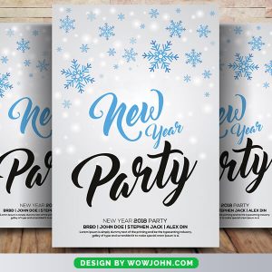 Free New Year Party Flyer Psd Template