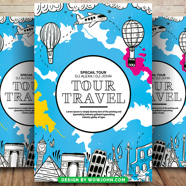 Free Travel Agency Flyer Psd Template