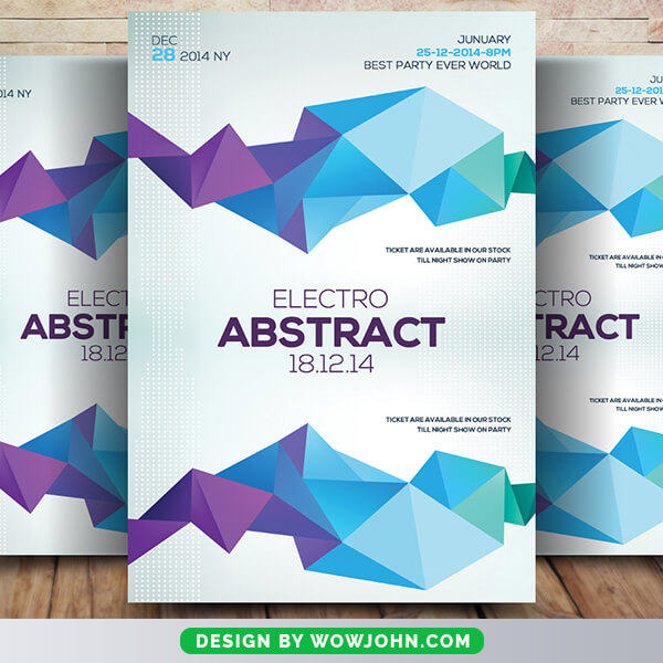 Electro Abstract Future Flyer Psd Template