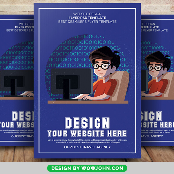 Free Web Design Psd Flyer Template