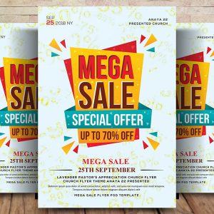 Free Mega Sale Promotion Flyer Psd Template
