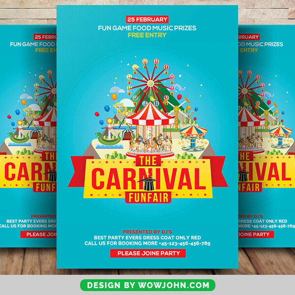 Free Carnival Show Flyer Psd Template