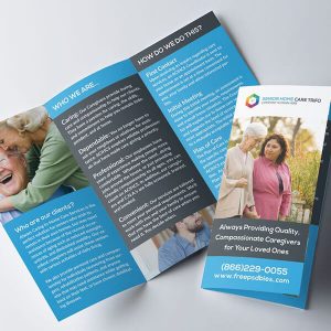Free Elder Care Tri Fold Brochure Psd Template