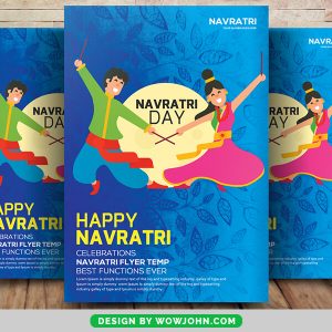 Free Navaratri Psd Flyer Template