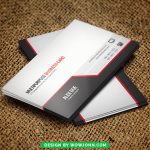 Black and White Free Business Card Psd Template