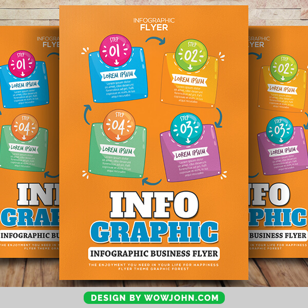 Free Info Graphic Psd Flyer Template
