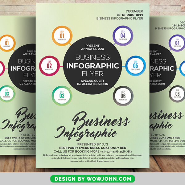 Free Business Info Graphic Psd Flyer Template Wowjohn