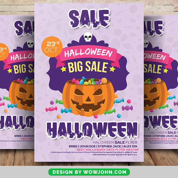 Free Scary Halloween Party Flyer Psd Template