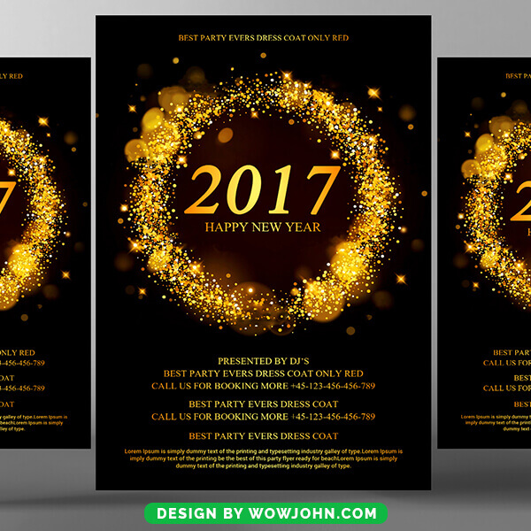 Free 2022 New Year Flyer Psd Template