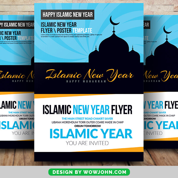 Free 2022 Islamic New Year Psd Flyer Template