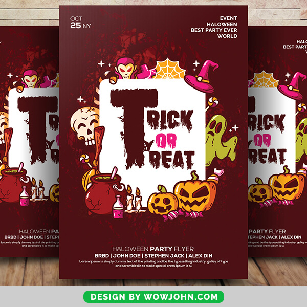 Free Halloween Club Party Event Flyer Psd Template