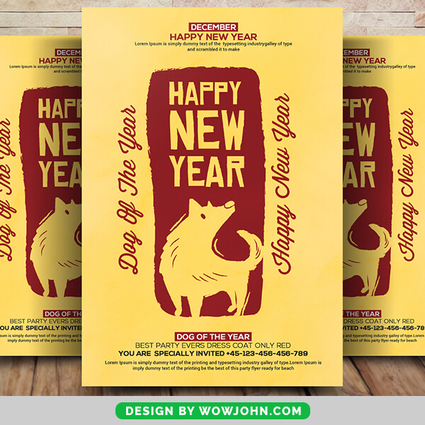 Free Happy Chinese New Year 2022 Flyer Psd Template