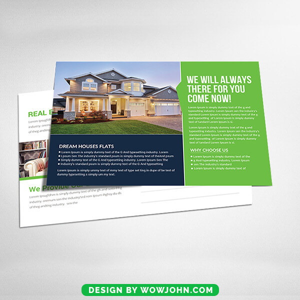 Free Real Estate Open House Postcard Psd Template