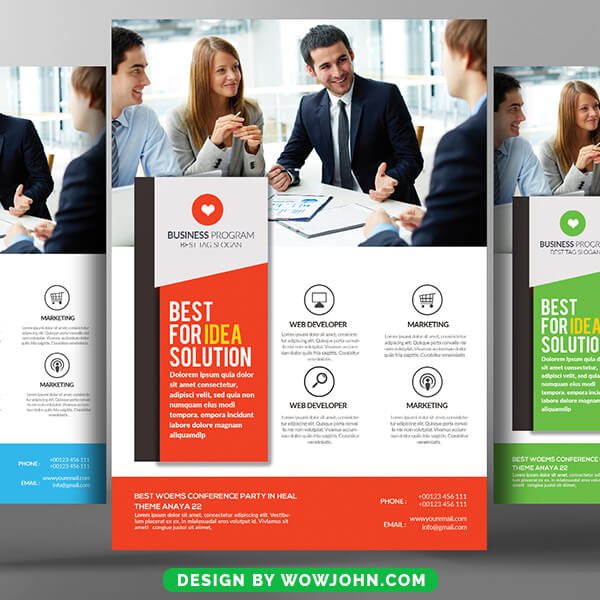 Free Moving Company Flyer Psd Template Design