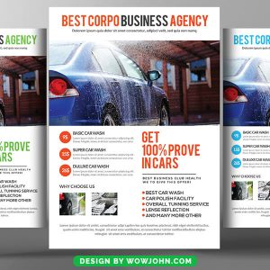 Free Car Wash Flyer Psd Template