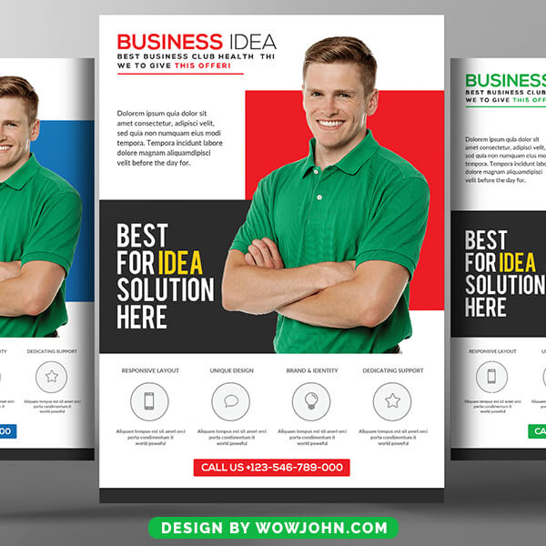 Free Elegant Business Conference Flyer Psd Template
