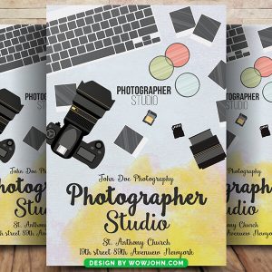 Free Photography Studio Business Flyer Psd Template