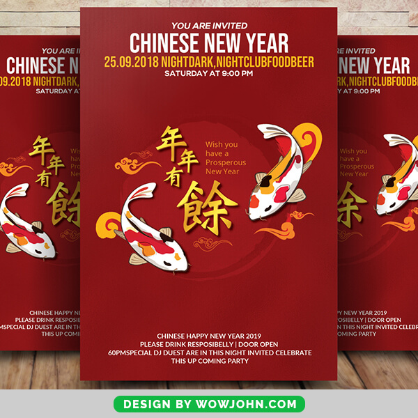 Free Chinese New Year 2022 Flyer Psd Template