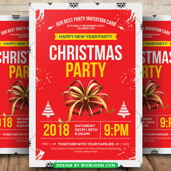 Free Christmas Eve Service Flyer Psd Template
