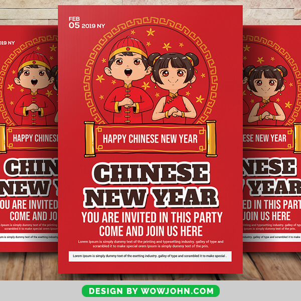 Free 2022 Chinese New Year Quote Flyer Psd Template
