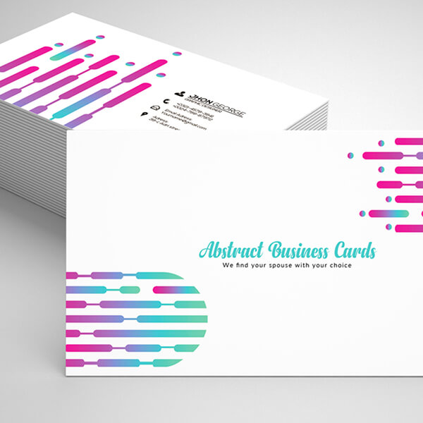 Free Abstract Business Card Psd Template