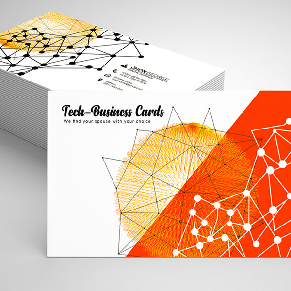 Free Technology Business Card Psd Template