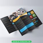 Free Car Rental PSD Tri-Fold Brochure Template