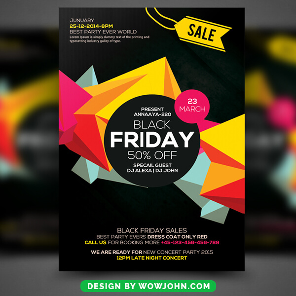 Black Friday Psd Flyer Template Free Download