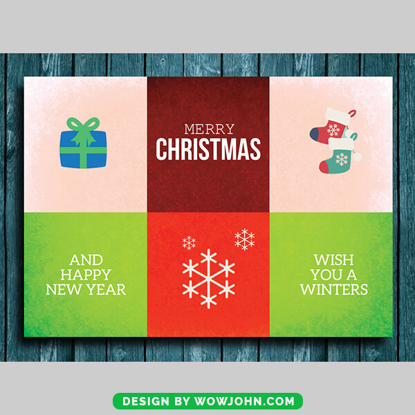 Free Christmas Greeting Card Vector Photoshop
