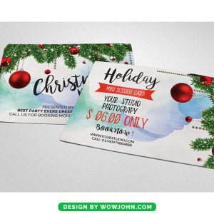 Holiday Christmas Party Invitation Card Psd Template