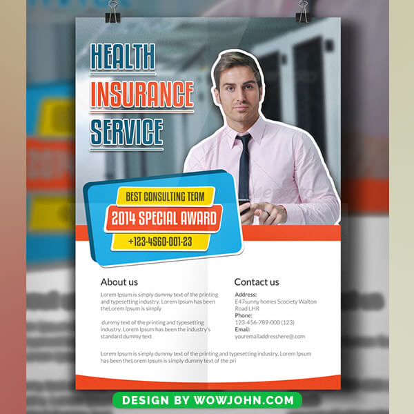 Free Health Insurance Psd Flyer Template