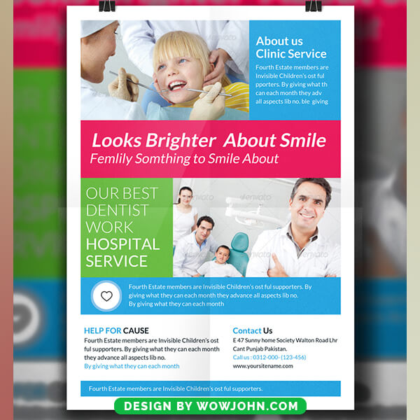 Free Dentist Clinic Psd Flyer Template