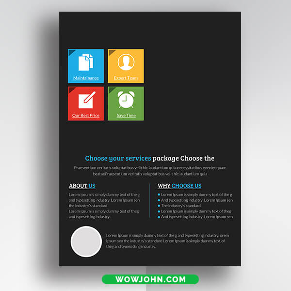 Free Bank Psd Flyer Template Download