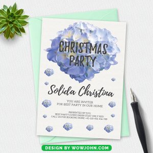 Premium Christmas Postcard Psd Template
